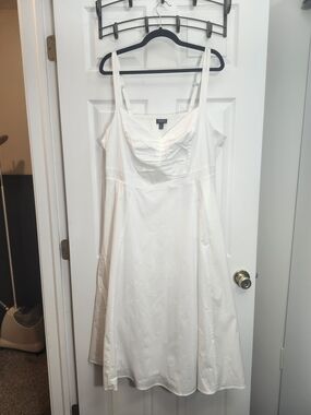 Torrid Cream Ruched Bust Slip Dress, Torrid 3 = 3X